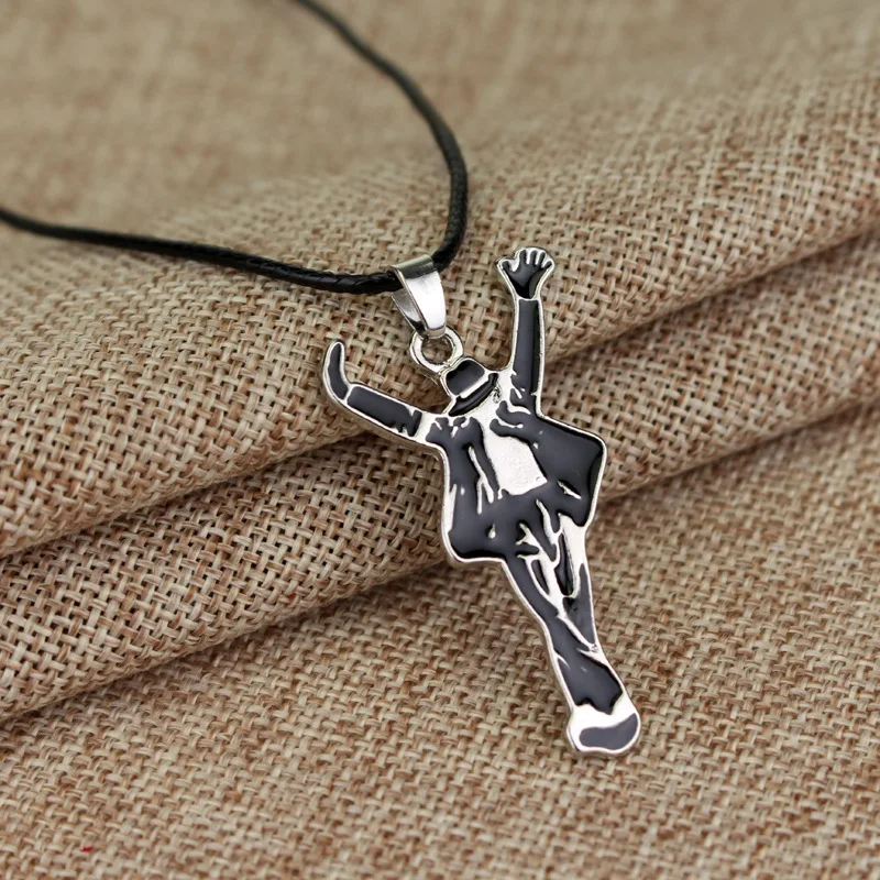 Artist Singer Michael Jackson BAD Necklace Rock Roll Everlasting Classic MJ Pendant Hot Charm Punk Jewelry Men Women Gift - view 4
