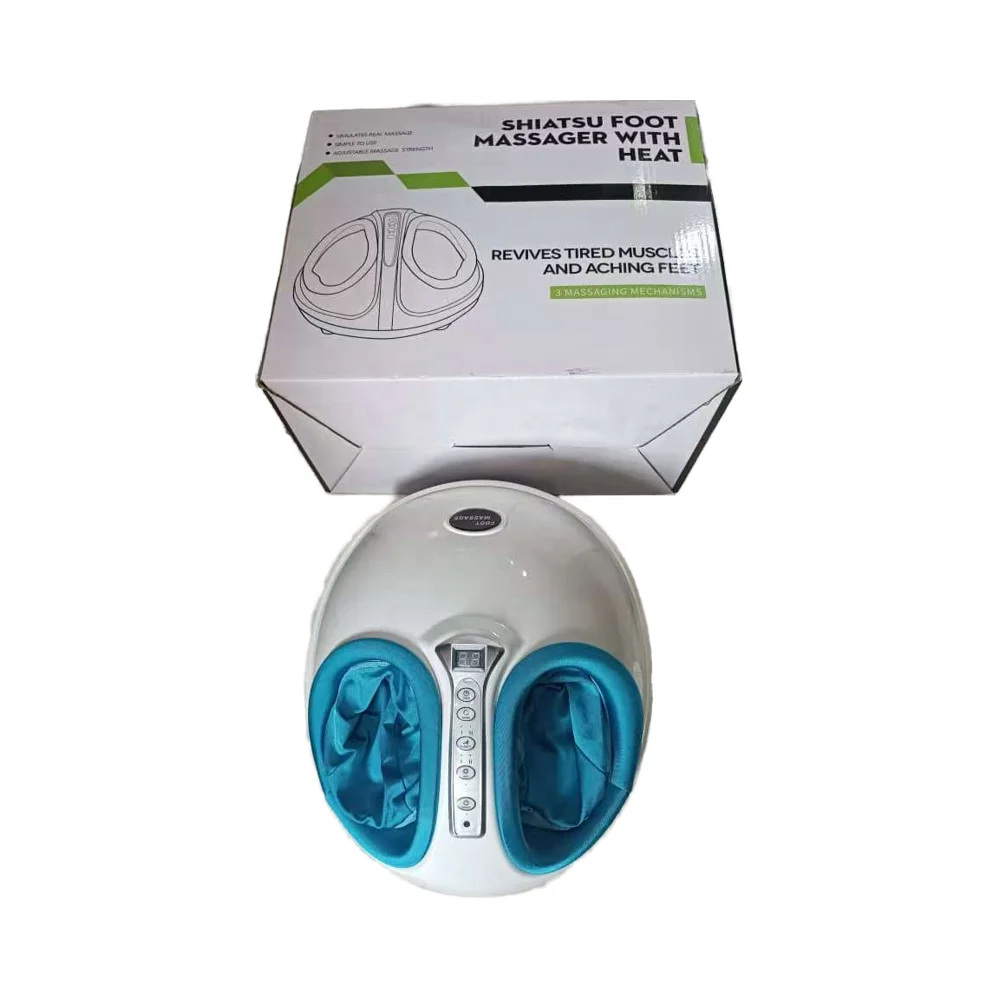 

Умный электрический массажер для ног шиацу икр с роликовым нагревом и воздушным сжатием, обезболивающий продукт
