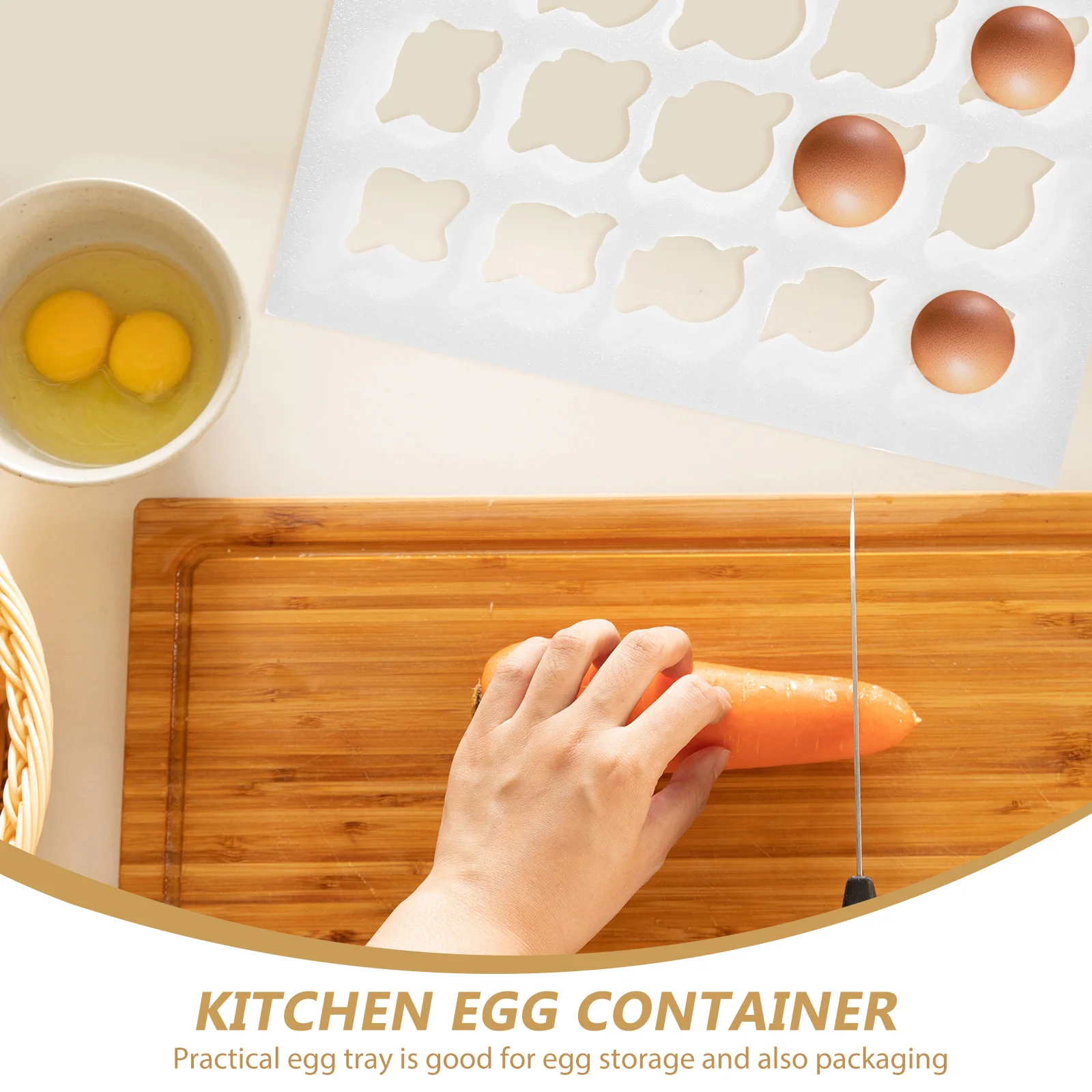 

Reusable Egg Container 20 Holes Foam Trays Durable Lightweight Shipping Market Home Protection Shipping Foam Egg Tray