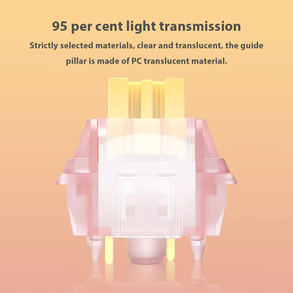 Mechanical Keyboard V2 Switch Lubed Honey Peach V3 Switches