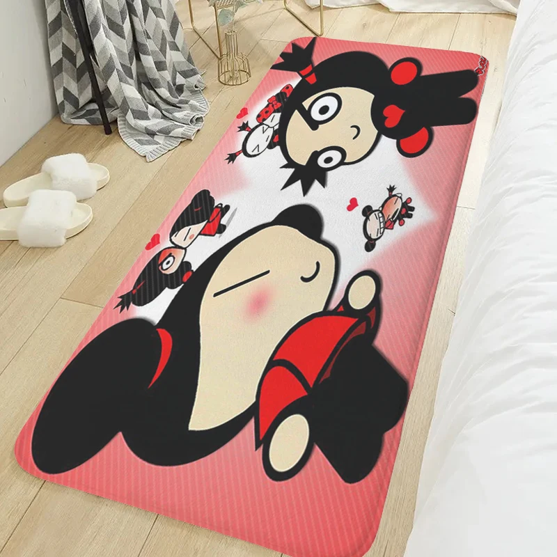 Bedroom Rug T-Pucca and Garu Living Room Floor Carpet Slip-resistant Balcony Hallway Kitchen Non-slip Mat Home Decor Items