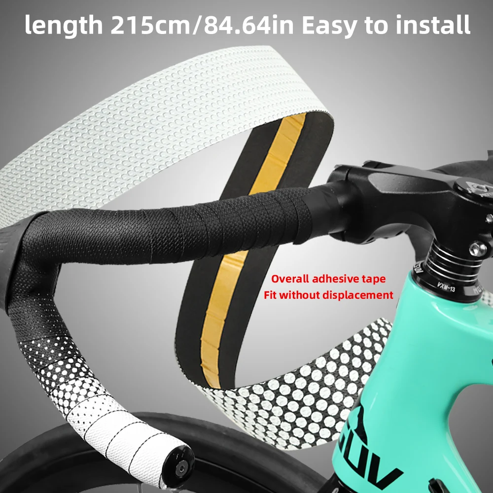 VXM Road Bicycle PU EVA Handlebar Tape Professional Wrapper Non-slip Shockproof Gradient color Cycling Balance Bike Tape Part