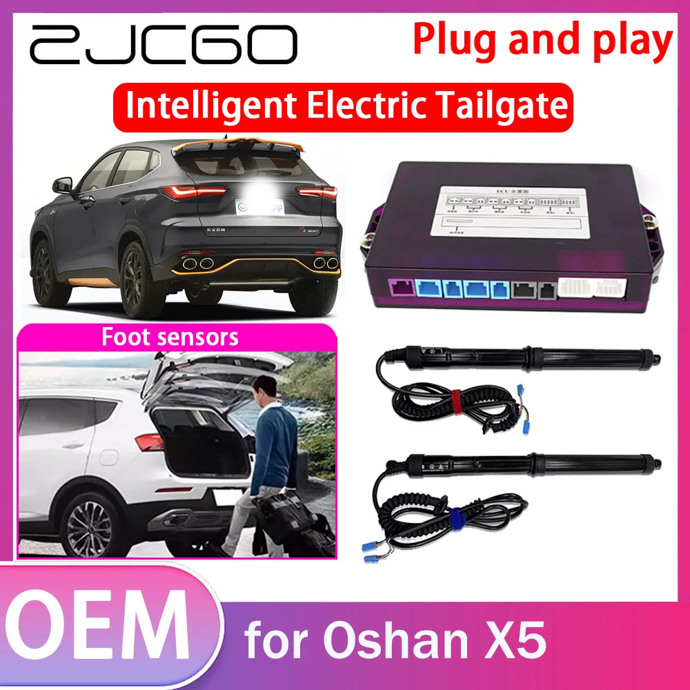 ZJCGO Electric Tailgate Lift Drive Trunk Opening Tail Gate Lift Soft Close for Oshan X5 2021 2022 2023 2024