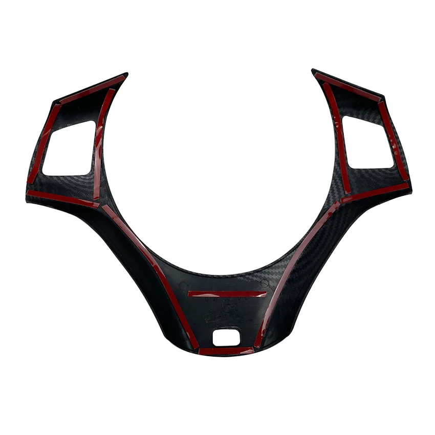 Carbon Fiber look Car Steering Wheel Trim Cover Stickers For BMW 3 Series E90 E91 E92 E93 2005-2012 Car Styling