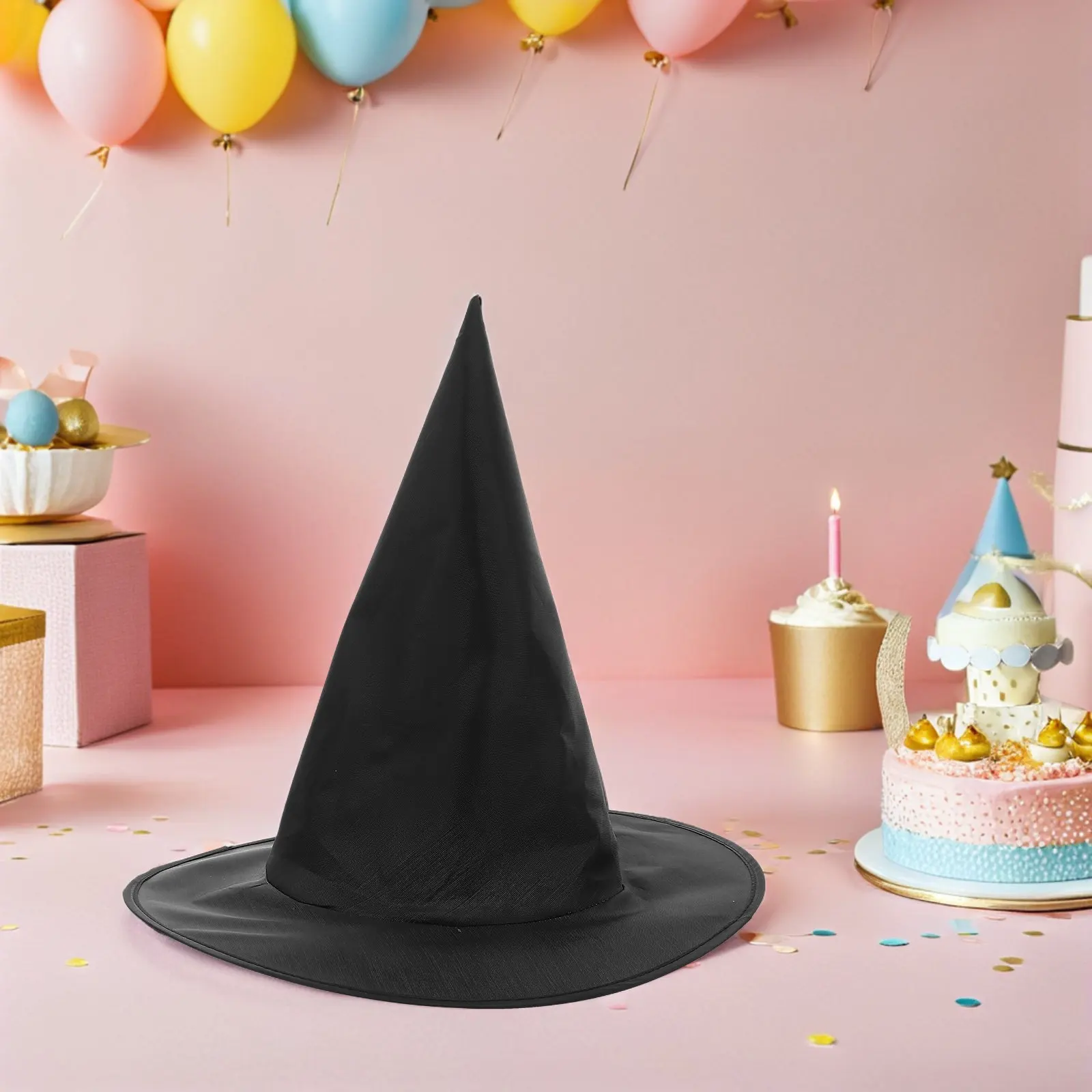 1Set Wizard Hat Crown Soft Pink Princess Crowns Black Witch Hats Kids Cosplay Birthday Party Favors Decoration