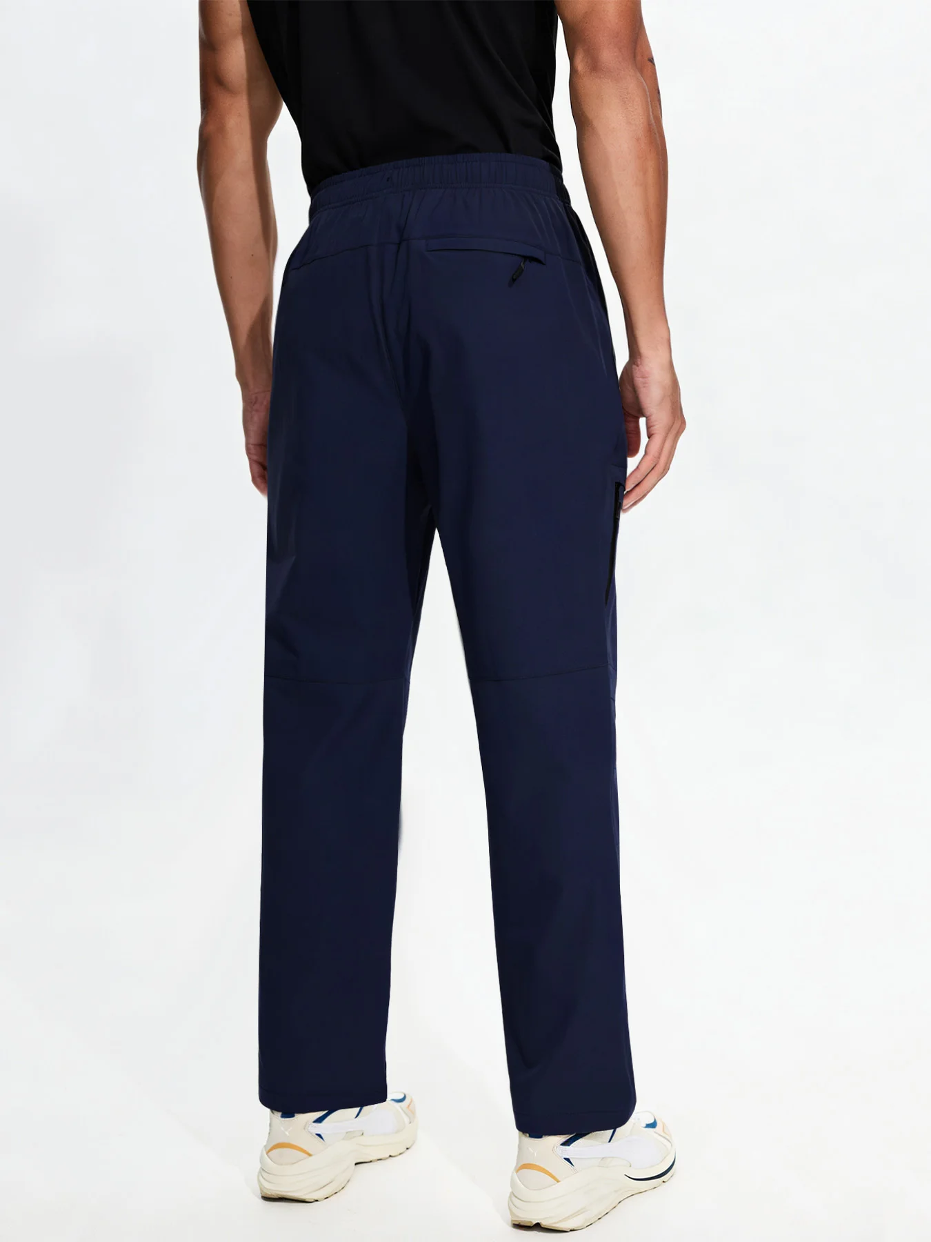 سراويل المشي لمسافات طويلة للرجال، سراويل الحماية من الشمس، 5 جيوب للركض، خصر مرن