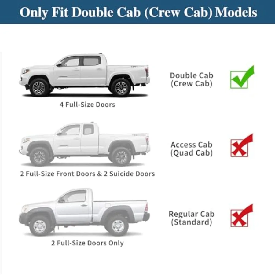 سلة البضائع ذات الرف العلوي من تاكوما متوافقة مع 20052023 2nd 3rd Gen Tacoma Double Cab OffRoad Crossbars Luggage Stora #2