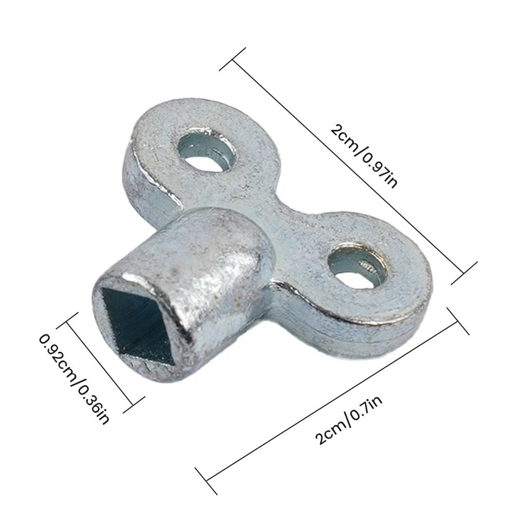 6PCS Zinc Alloy Radiator Bleed Key Wrench Set for Plumbing Heater Radiator Air Release Resistant Hand Tool Set