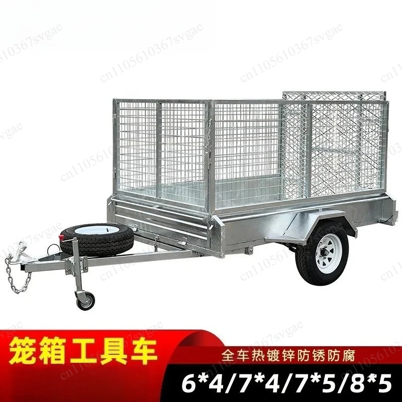 

Galvanized Steel Excavator Carrier Trailer Durable Flatbed Transport Semi Trailer For Construction