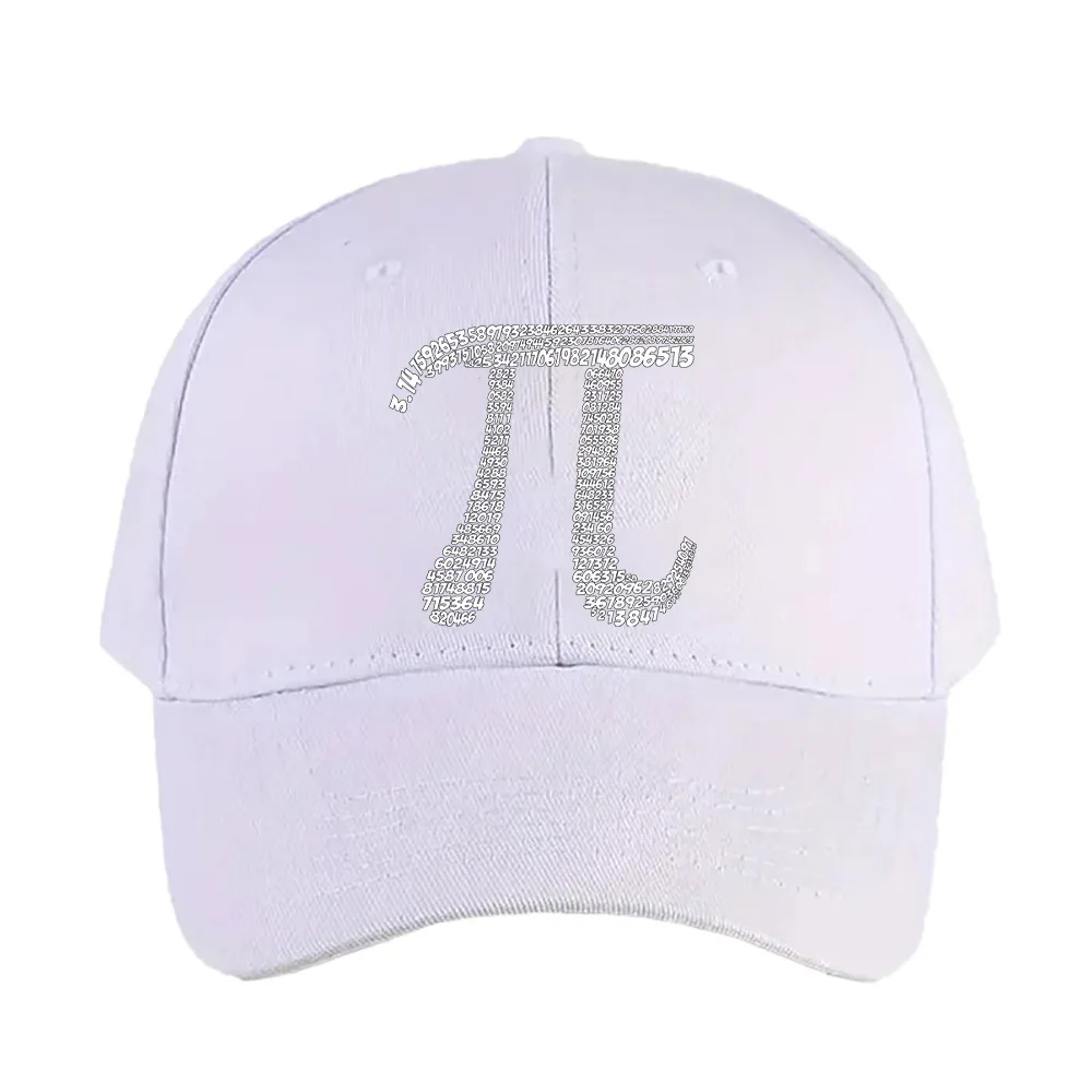 Pi Symbol 3.14 400 decimal values cap Summer Woman Man Adult Hat Casual Adjustable Funny Dad Printed Baseball Caps boyfriend