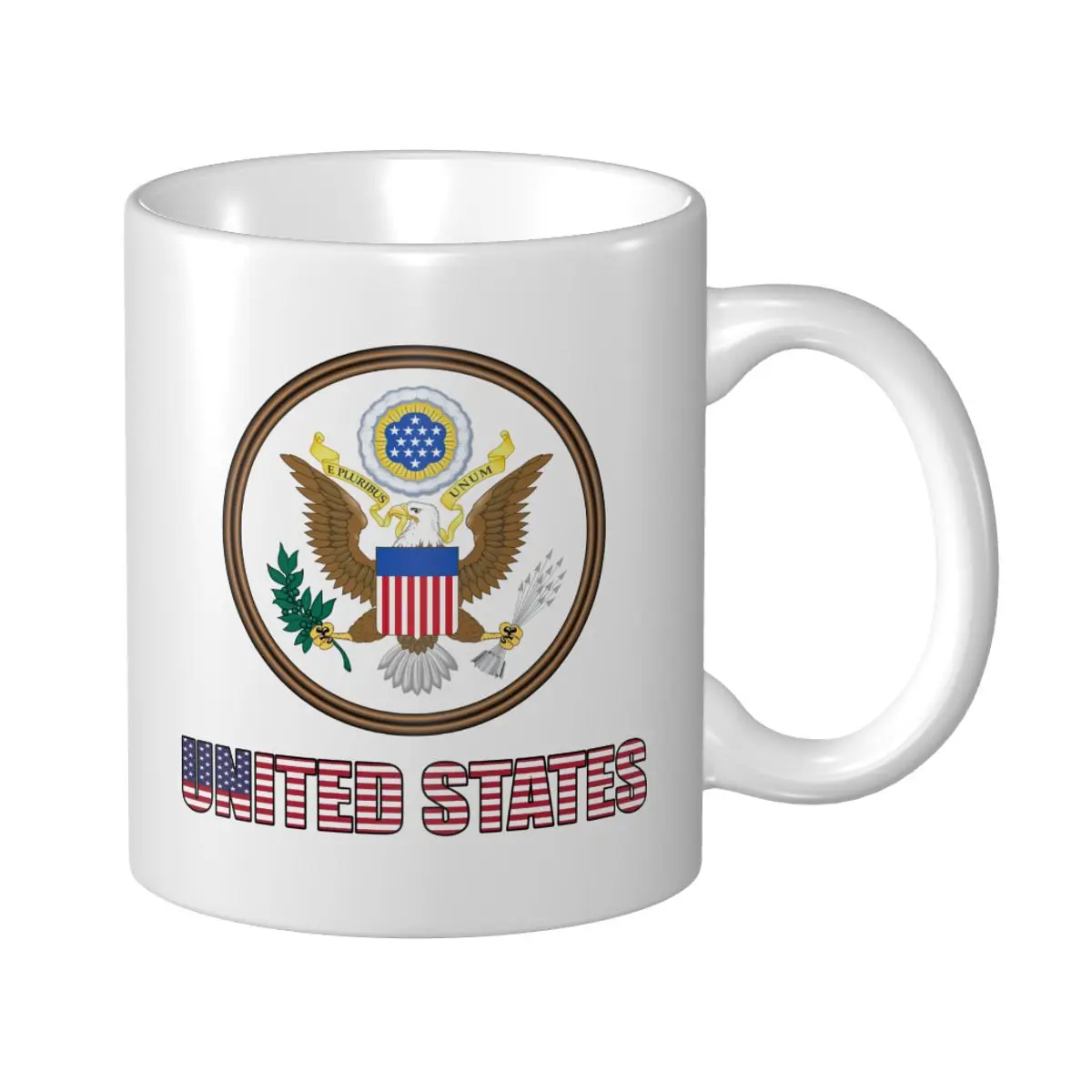Mark Cup Mug United States USA America Letter Flag Emblem Coffee Mugs Tea Milk Water Cup Travel Mugs For Office Home