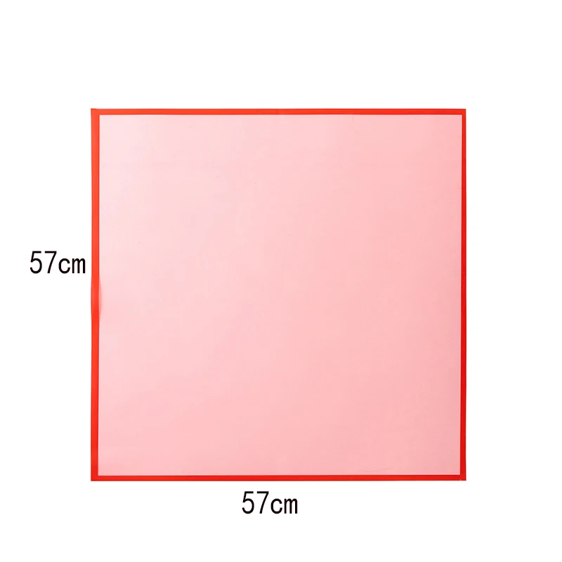 4pcs/Pack Rose Flower Wrapping Paper Solid Color Matte Half Transparent Waterproof Gift Wrap Florist Bouquet Wrapping Paper