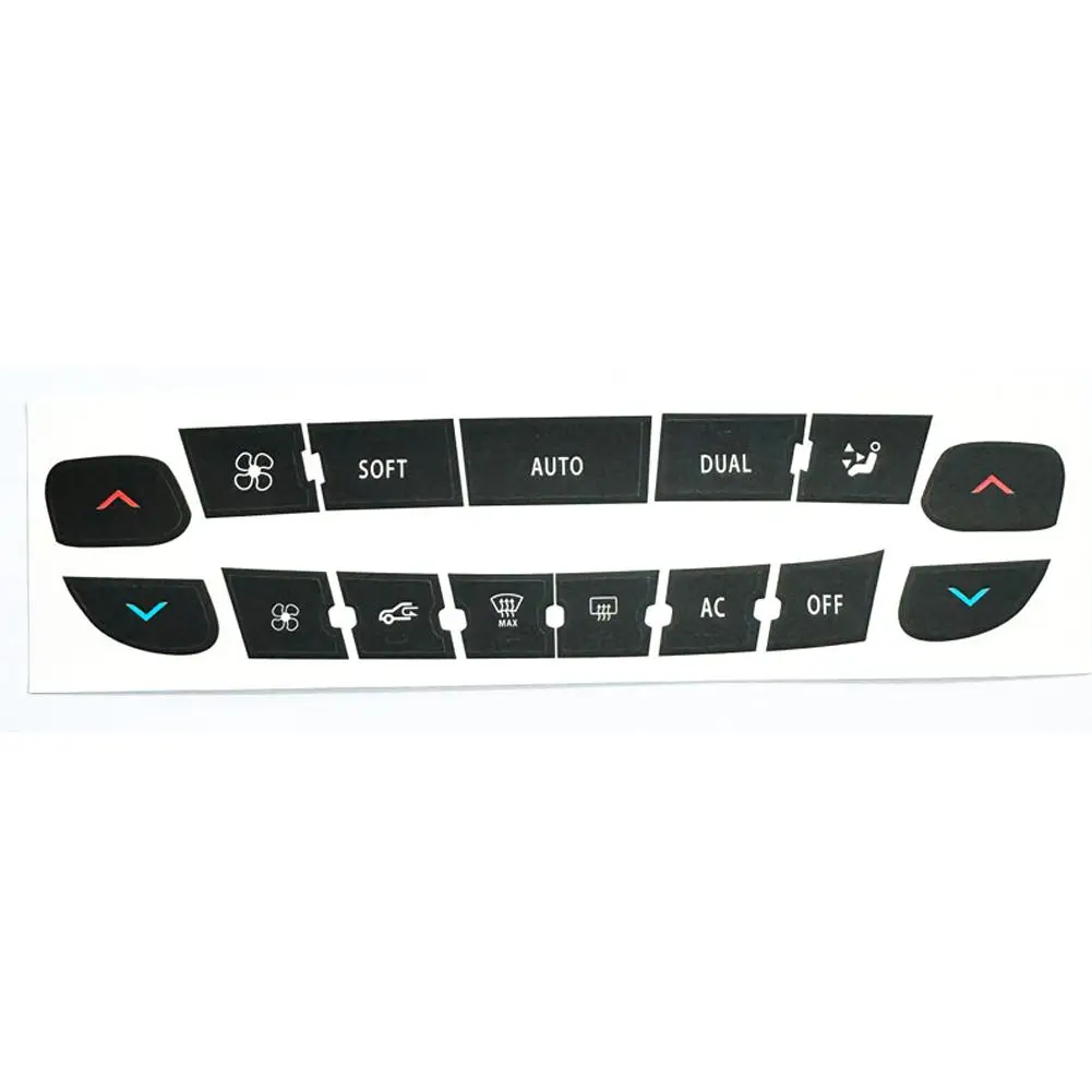 Air Conditioning Control Panel Button Repair Sticker For Renault Megane/ Master/ Scen Air Conditioning Control Panel