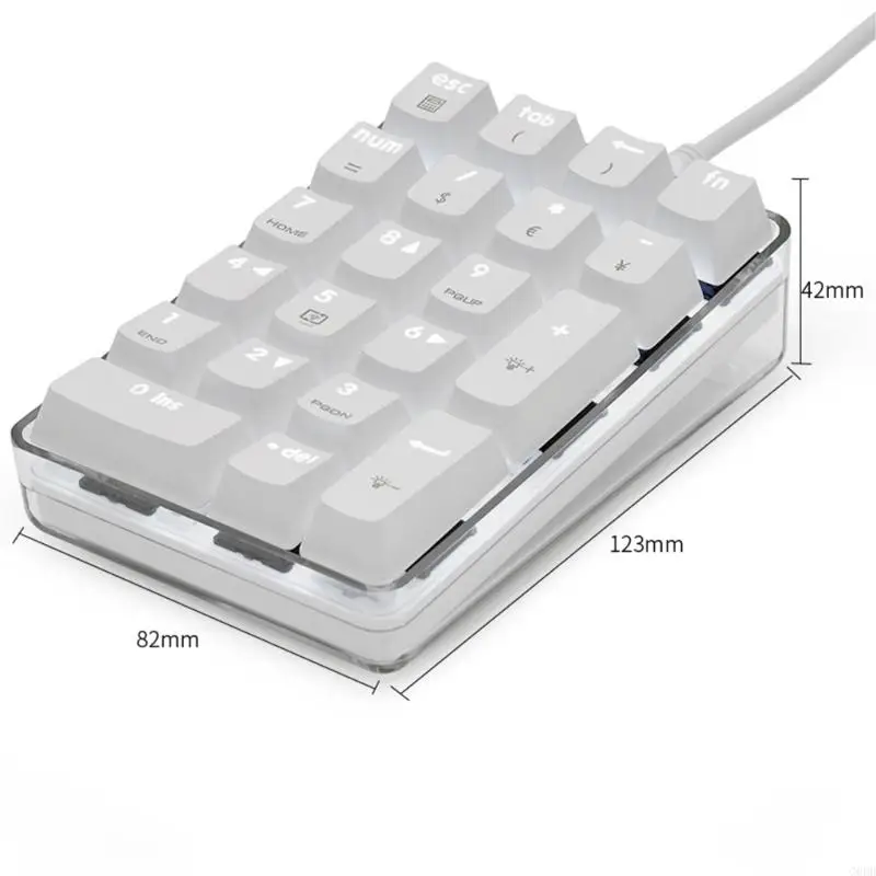 G6DD المتانة 21key لوحة مفاتيح لوحة مفاتيح مع تصميم مقاوم للماء Numpad