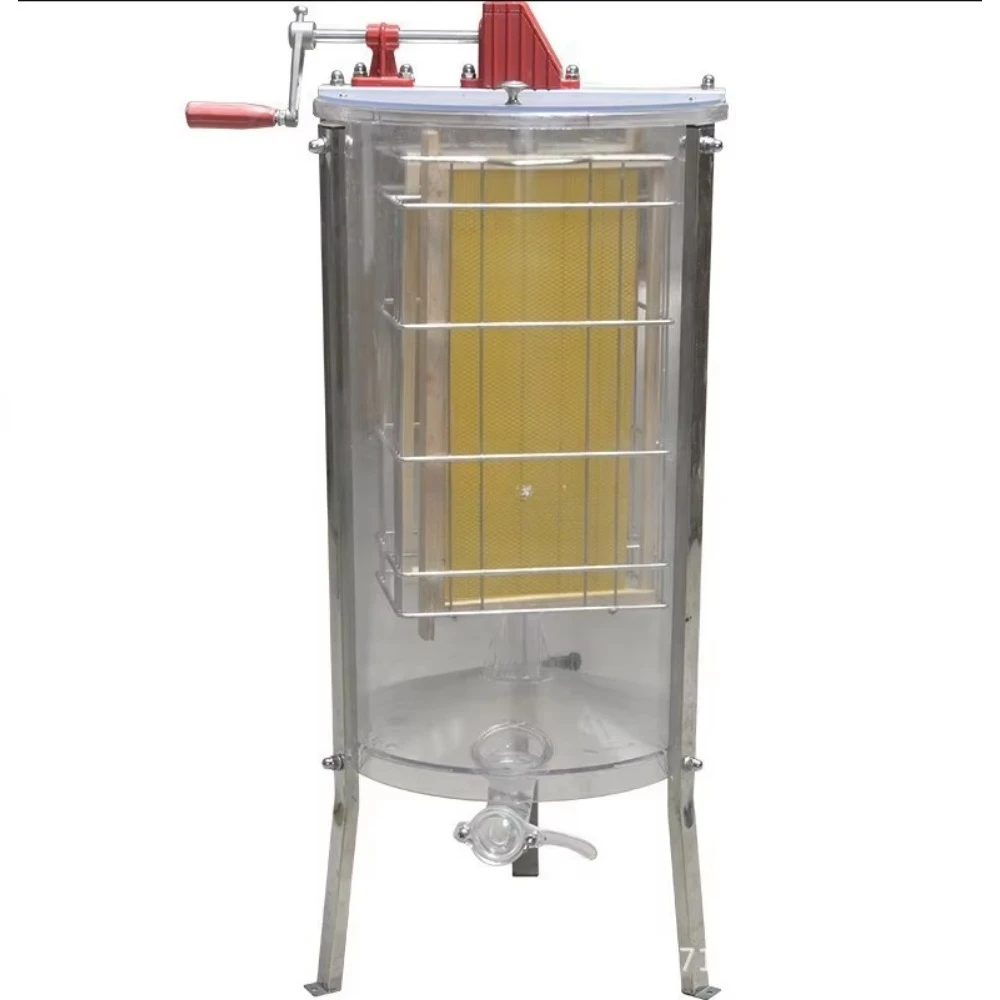 6 Frames Semi-Automatic Honey Extractor Centrifuge with Motor