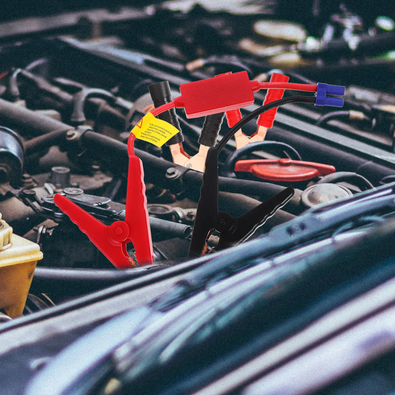 

Зажим стартера, сменный зажим для кабеля-перемычки, металлический силиконовый аварийный портативный автомобильный стартер, портативный зажим