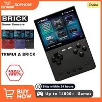 TRIMUI BRICK Handheld Game Console 3.2'' IPS Screen Linux System Crossmix OS Metal Back Panel Key LED Lighting Free Keycap Gifts