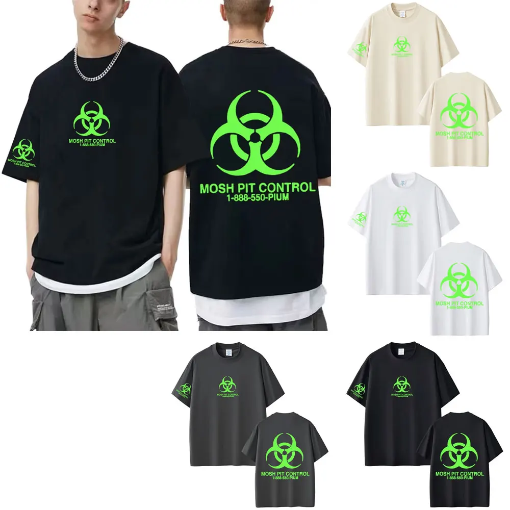 Homixide Gang Mosh Pit Control Merch T-shirt Playboi Carti Opium Tshirt HXG T-shirts Men Women Hip Hop Fashion Oversized T Shirt