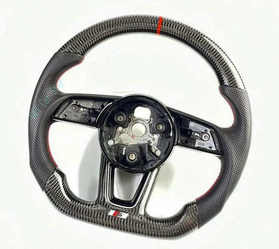 100% Real Carbon Fiber Car Paddle Steering Wheel For Audi A3 A4 A5 S3 S4 S5 RS3 RS4 RS5