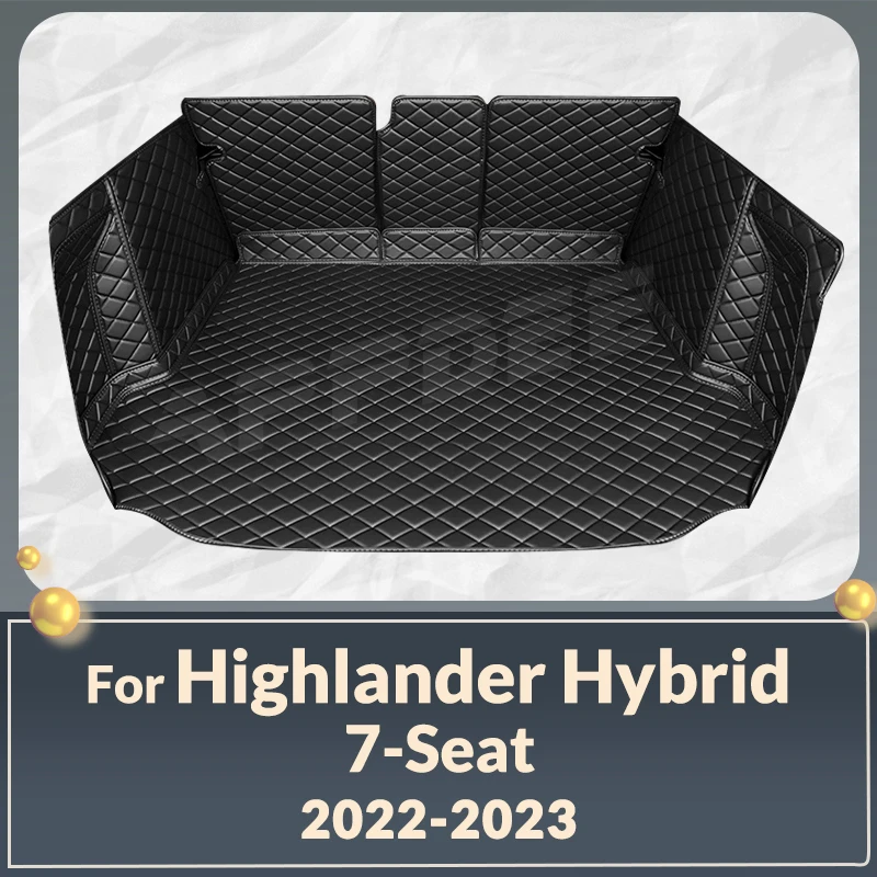 

Автоматический коврик в багажник с полным покрытием для Toyota Highlander, 7 сидений 2022 2023, чехол для багажника автомобиля, аксессуары для защиты салона