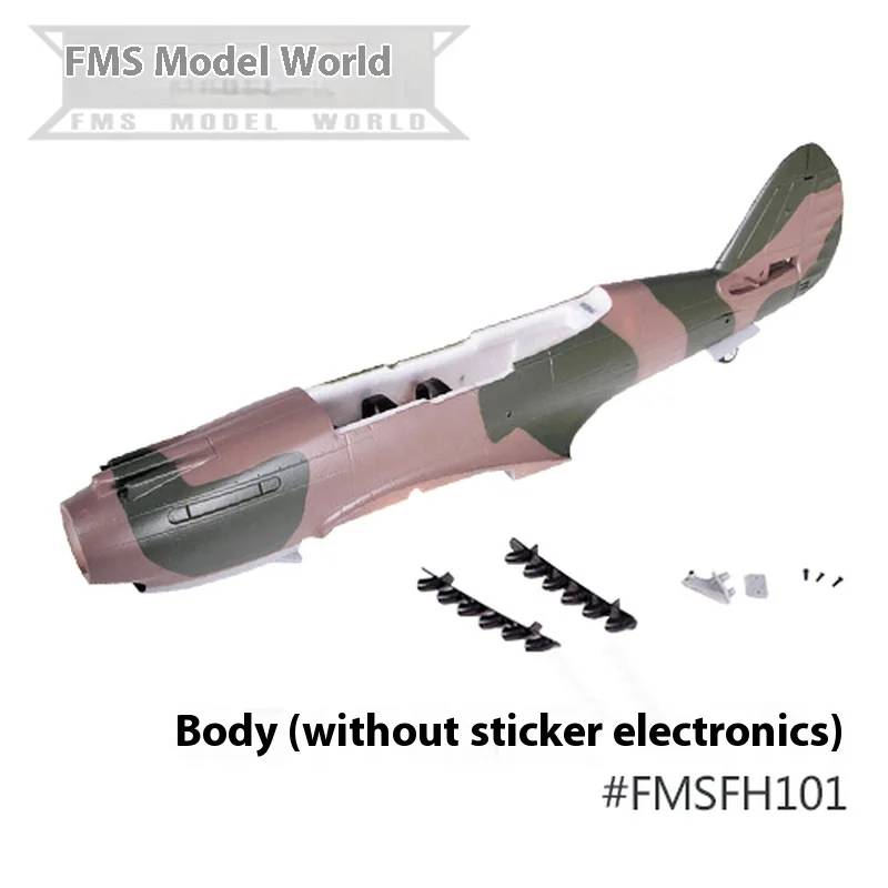 Accessoires d'origine Fms 980mm P40b, fusélisation, ailes principales, pales d'hélice, couvercles d'hélice, train d'atterrissage, cabine de cockpit, réservoir de carburant