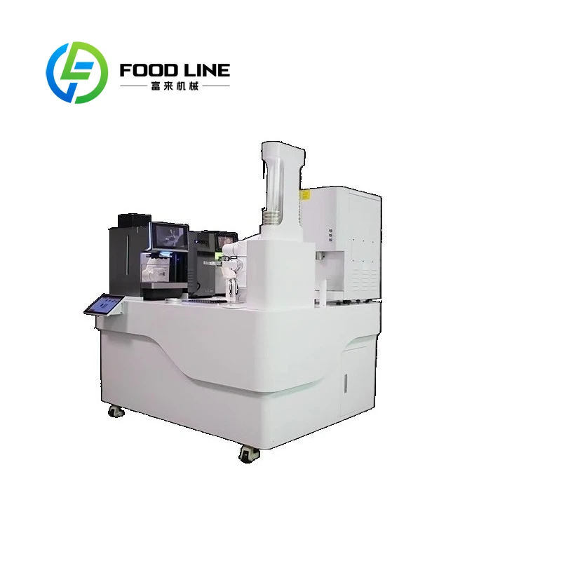 Customized Smart Latte Art Coffee Vending Machine 24 Hours Running Labor Saving Automatic Coffee Equipment