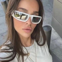 Fashion Y2K Steampunk Sunglasses Women Punk Goggle Brand Designer Sun Glasses Men Silver Mirror Shades Cycling Eyewear UV400
