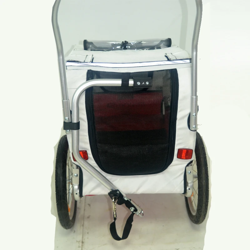 Foldable pet bike, rear trailer, dog and cat cart, capable of carrying pets, riding on a horse