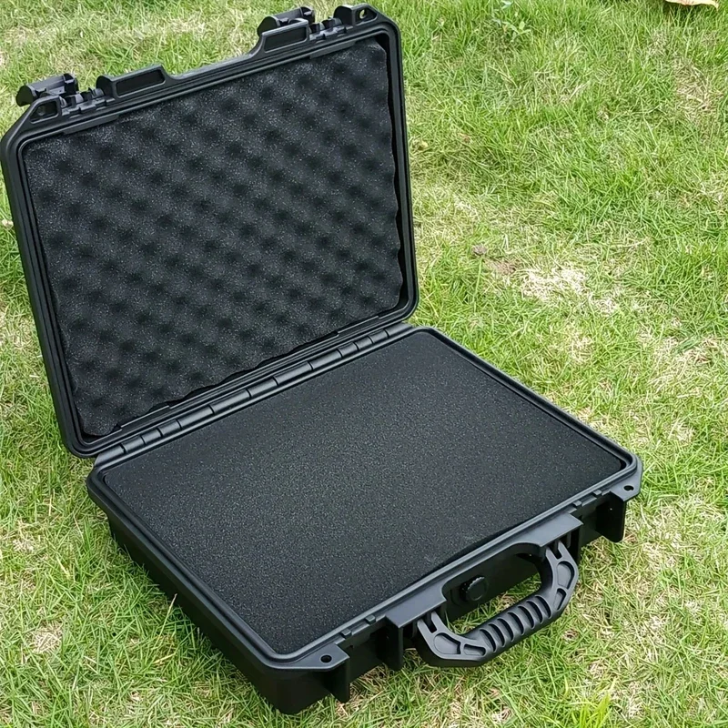 Waterproof anti-fall precision instrument storage box portable plastic protective safety tool box with sponge shockproof toolbox