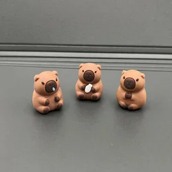 10PCS Cartoon Cute Capybara Pencil Cap Silicone Pen Topper Covers For Kids Cute Pencil Extender Stationery School Supplies