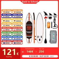 FunWater Cruise Inflatable Stand Up Paddle Board Ultra-Light Surf Sup Board Non-Slip Water Sport Paddling Board with Accessory