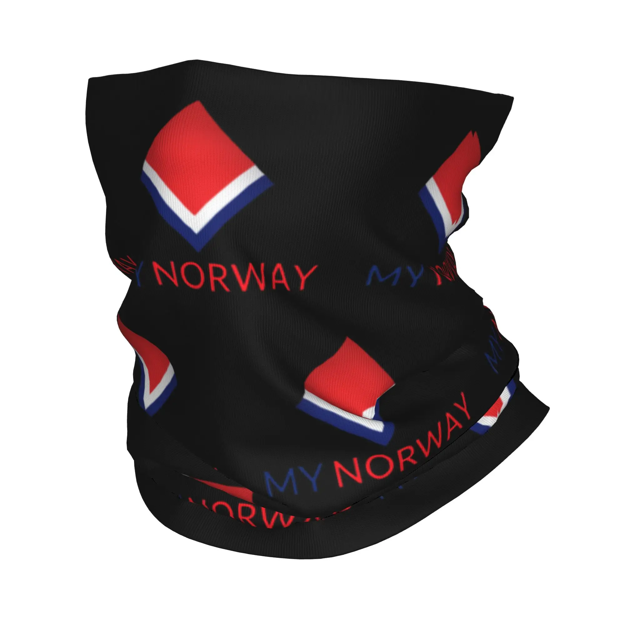 

Custom MN Norway Bandana Neck Gaiter for Hiking Hunting Men Women Wrap Scarf Headband Warmer