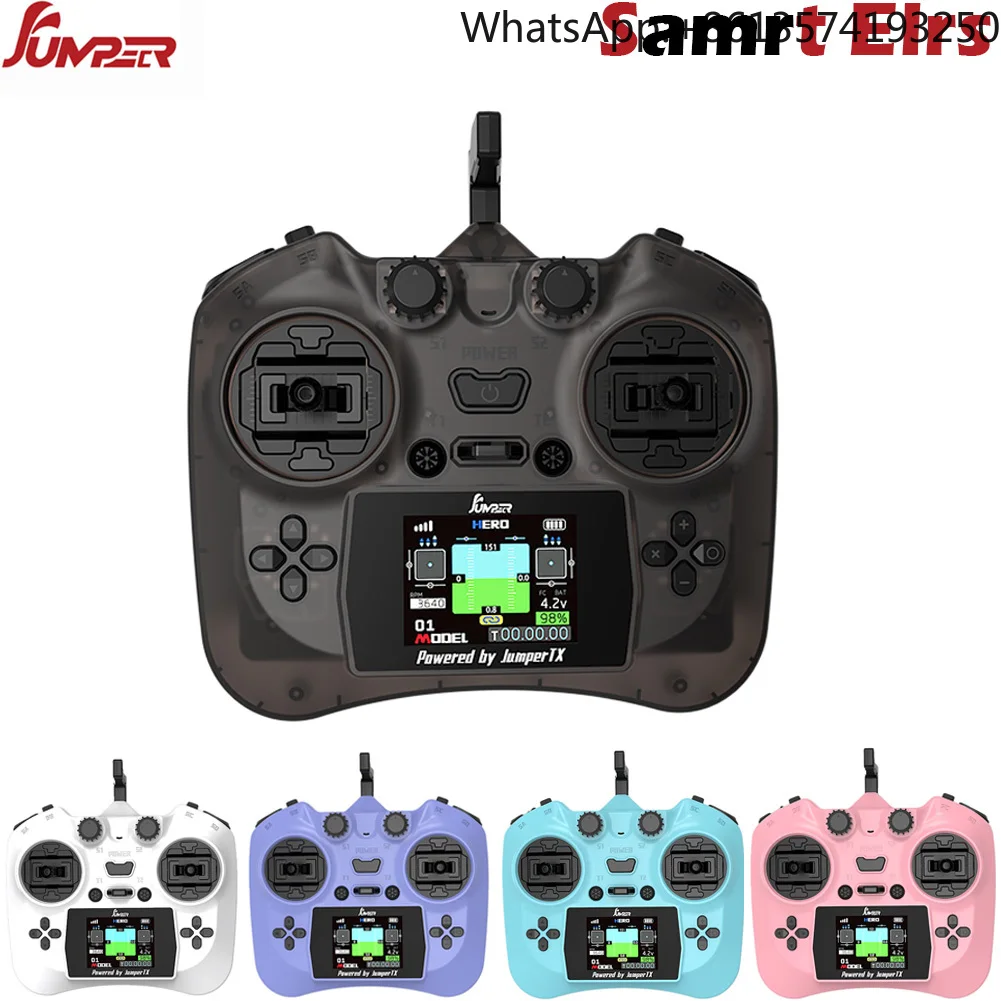 

Jumper Smart Remote Controller HD Color Screen Transmitter Hall Sensor Gimbals ELRS 2.4G 100mW 12CH For Rc FPV Drone