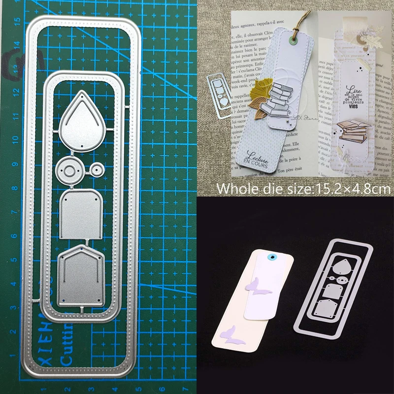 tag bookmark Metal Cutting Dies Stencil Scrapbooking Diy Album Stamp Paper Card Embossing Decor Craft Knife Mould