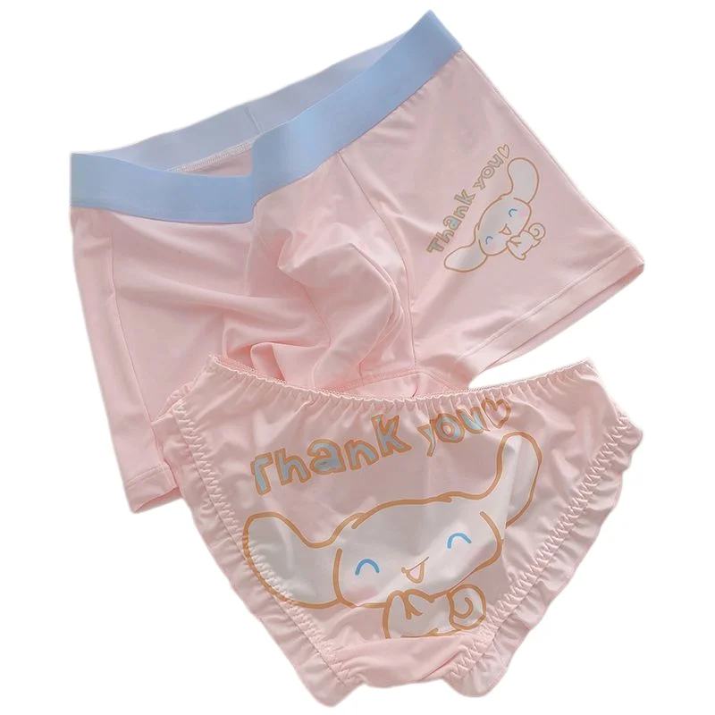 

2-pack Cartoon Character Cute Flying Ear Dog Girl Sweet Japanese Pink Soft Cute Couple Underwear Silky Fast Drying Comfortable