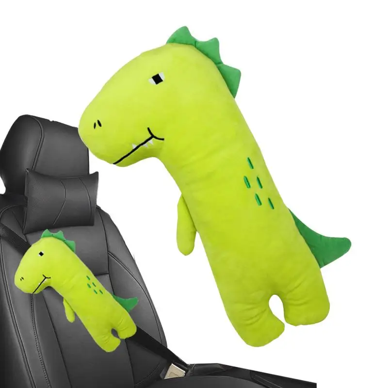 Seat Belt Pillow For Kids Rocket Dinosaur Crocodile Car Pillow Toddler Seat Belt Cushion Seat Belt Cover Protection  Accessories