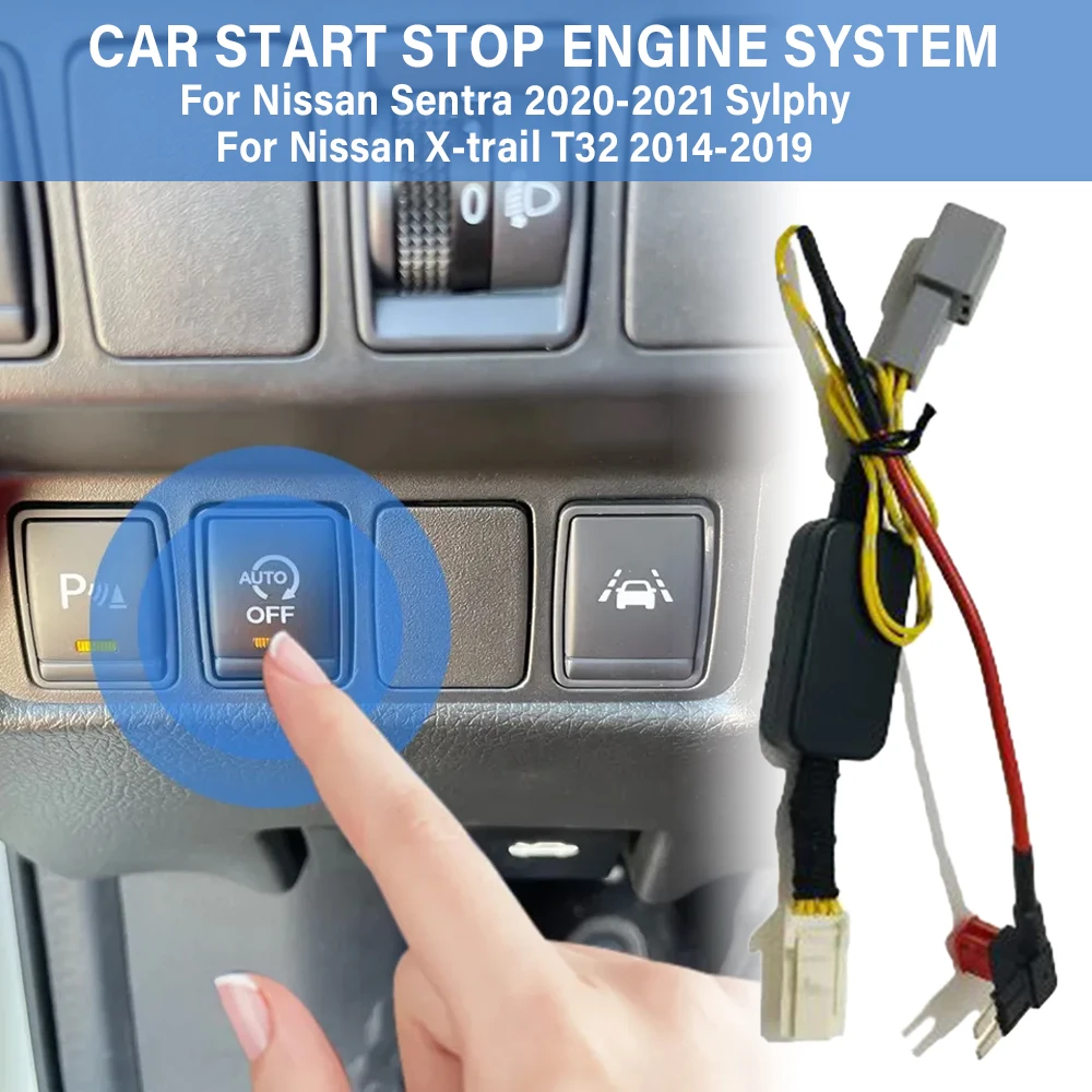 

Адаптер Start Stop Canceller, разъем устройства элиминатора двигателя, кабель для Nissan Sentra 2020 X-trail T32 2014 2019, обшивка автомобиля