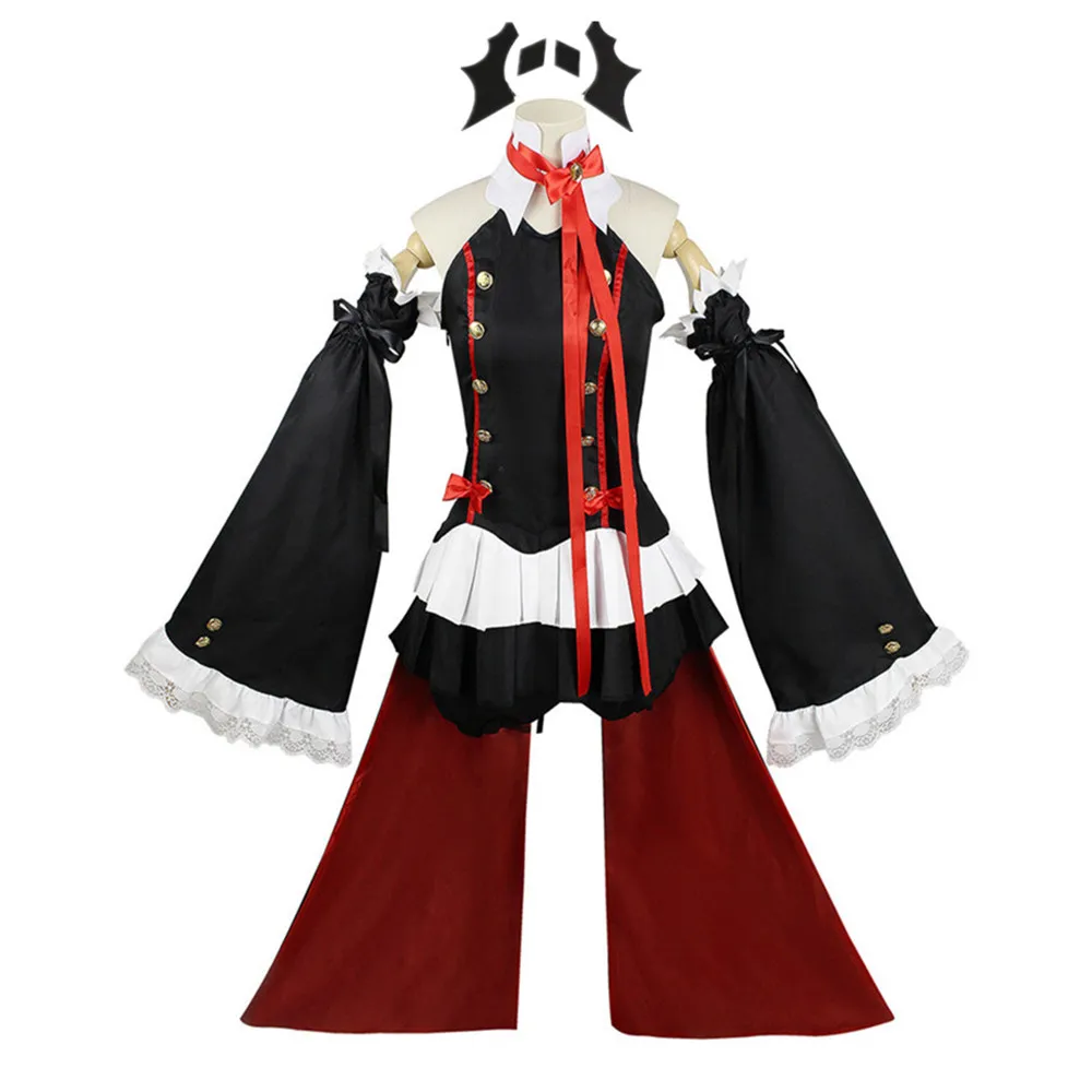 Seraph Van De End Krul Tepes Cosplay Kostuum Uniform Anime Owari geen Seraph Heks Vampire Curl trapes Kleding Voor Vrouwen - afbeelding 2