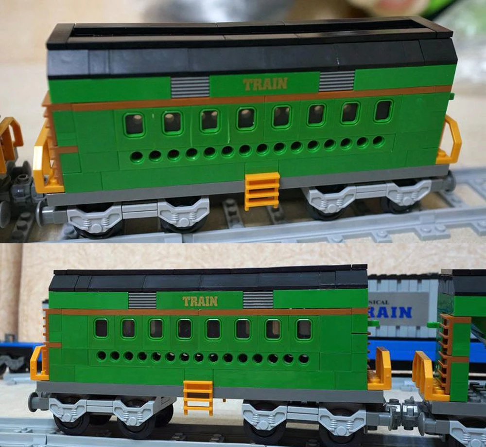 City Trains Steam Lomatéritive Green Passengers, levez ald Express 666 importer décennie ks Toys, Compatible avec Model, 25904 Pcs