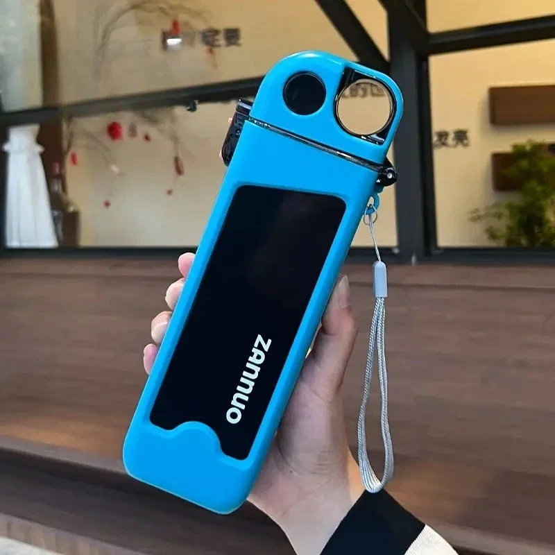 1 قطعة زجاجة مياه رياضية 350 مللي ، زجاجة مياه بلاستيكية مربعة محمولة ، كوب لياقة بدنية ، زجاجة مياه رياضية خارجية