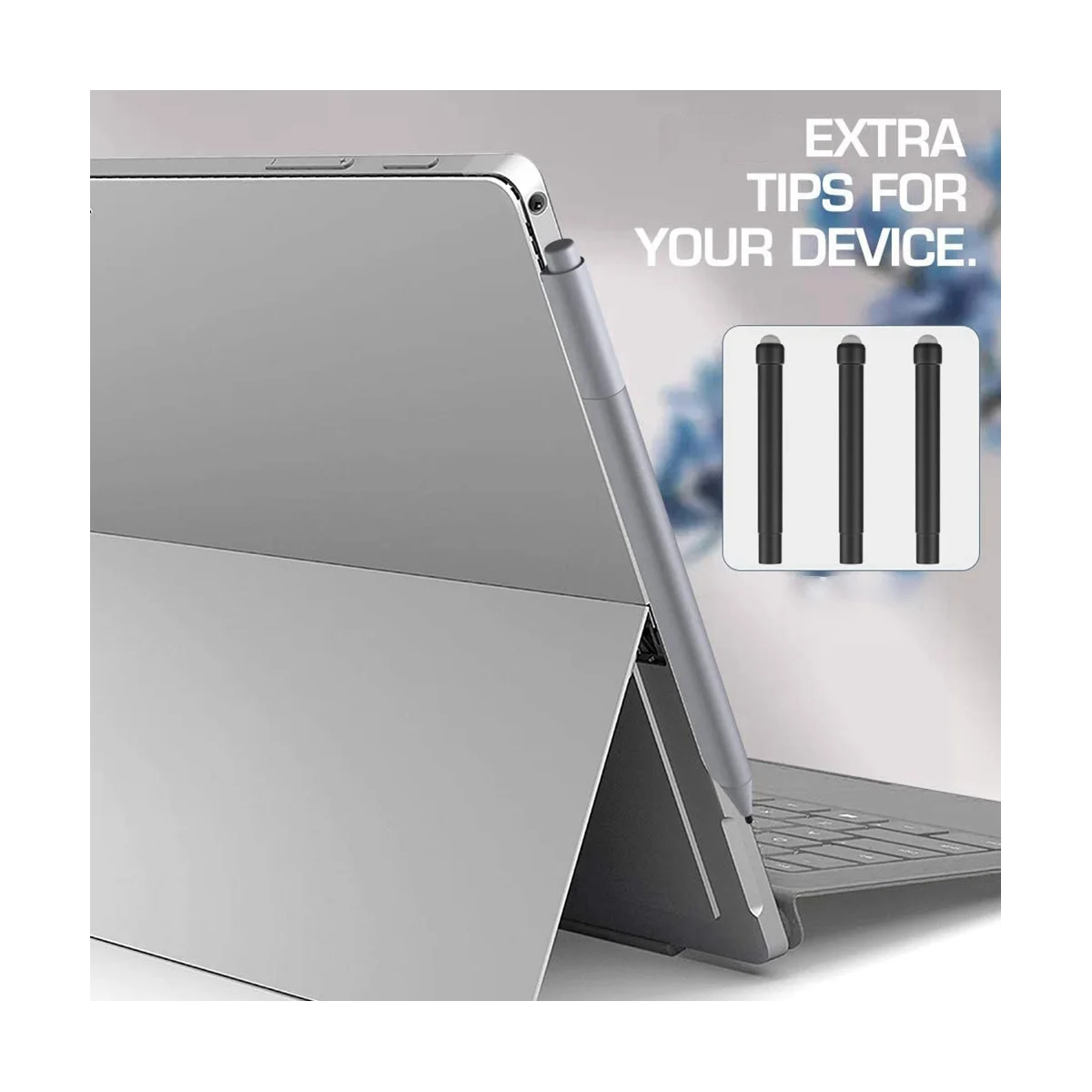 3ชิ้นปากกาเอชบีสำหรับไมโครซอฟต์ผิว Pro4/5/6/7/หนังสือปากกาความไวสูงปากกาเติมยางชั้นดีที่มีความละเอียดอ่อนเปลี่ยน