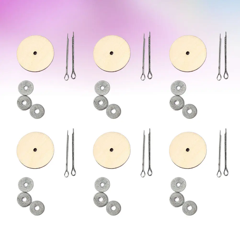 40Set Wooden Joint Accessories 35Mm Rotatable Multipurpose DIY Craft Joints for Arm Leg Neck Flexible Movement