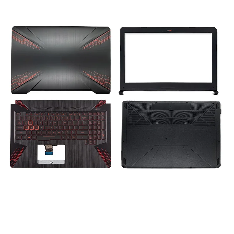 NEW For TUF Gaming FX504 FX504G FX504GD FX80 FX80G Black Laptop LCD Back Cover/Front Bezel/Palmrest/Bottom Case keyboard