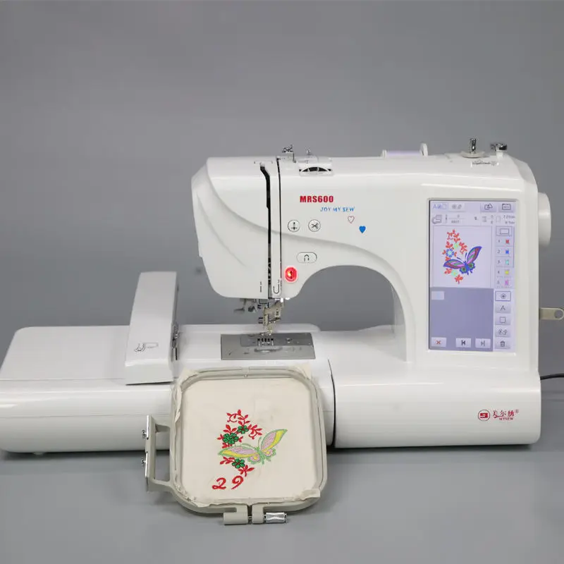 MRS600 Automatic Portable Household Computerized Embroidery Machine with 150 Built-in Patterns Single Needle