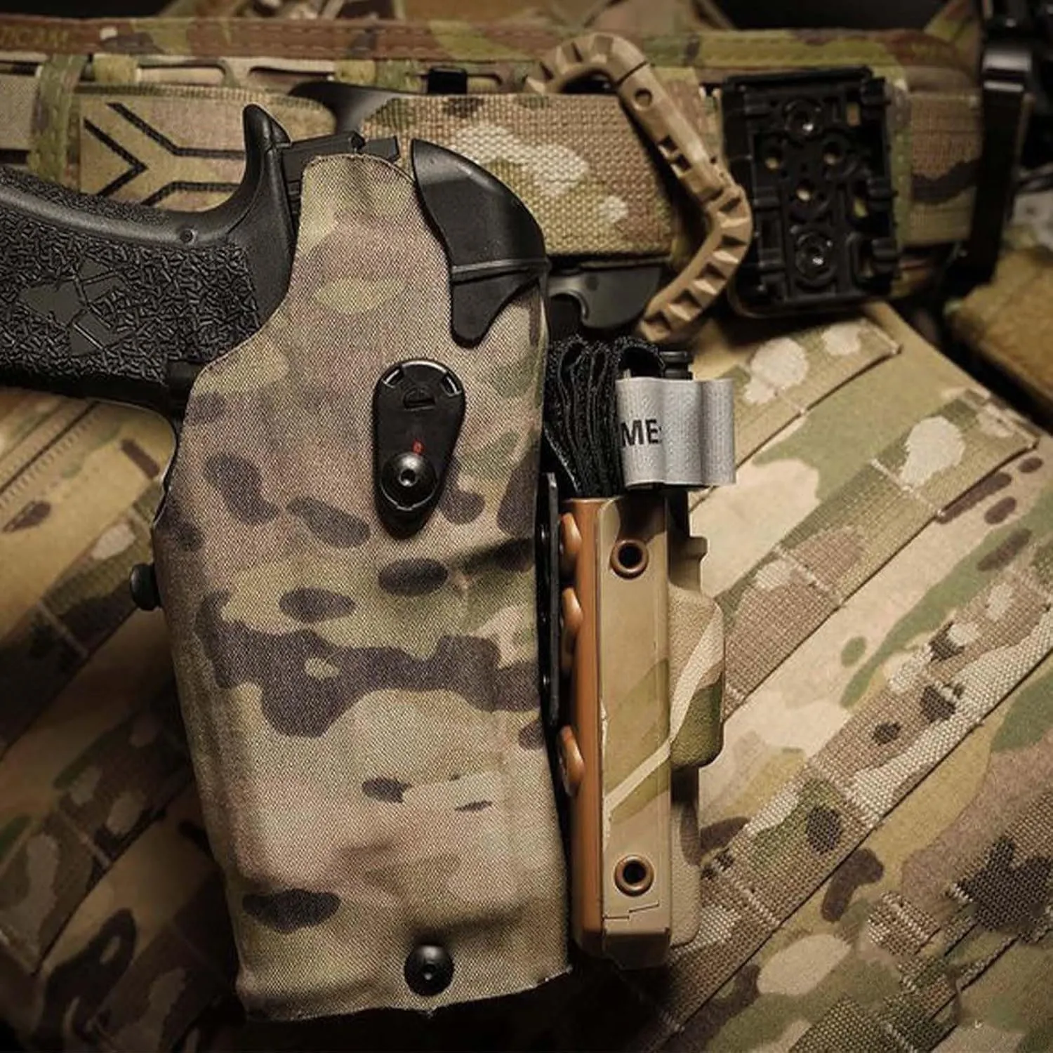 Tactical Locking System QLS 19 22 Kit Pistol Holster Belt Adapter Gun Quick Receiver&Fork Hunting Shooting Training Airsoft Gear