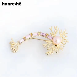 Hanreshe Neuron Pin Brooch Crystals Medical Jewelry Brain Nerve Cell Brooch Chemistry Jewelry Gift for Doctor Nurse Pin Women