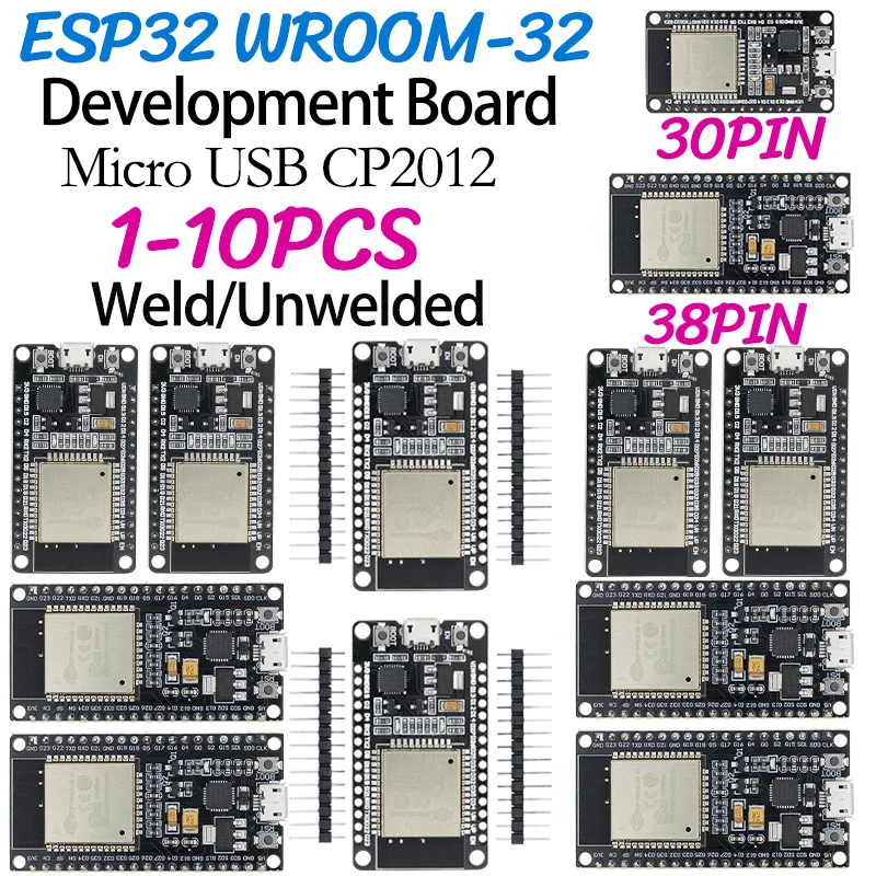 ESP32 Development Board Wireless WiFi Bluetooth module Ultra-Low Power Consumption Dual Core 30Pin ESP32-WROOM-32S 32D ESP 32