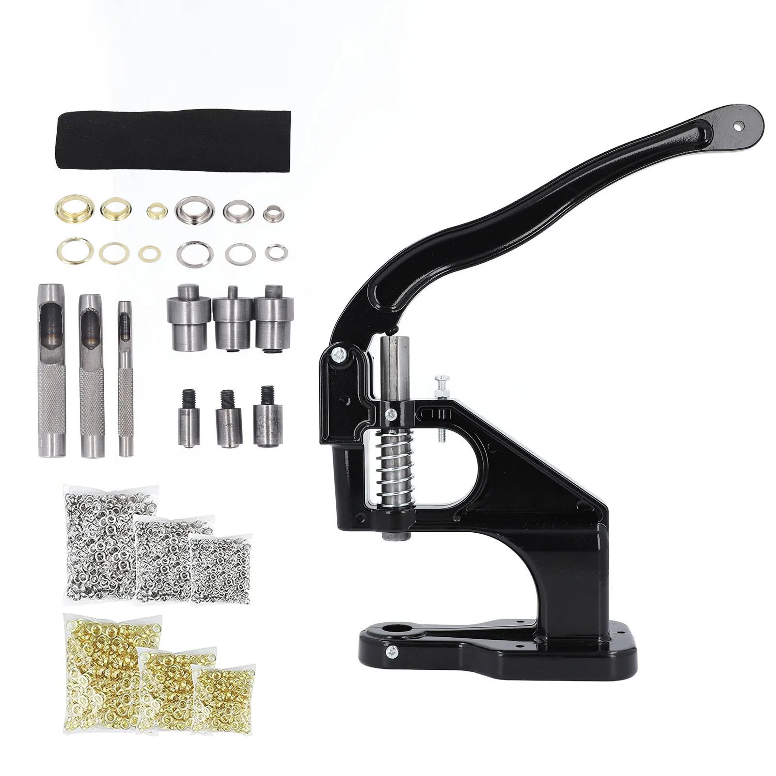 Heavy Duty Eyelet Grommet Machine Grommet Tool Kit High Hardness Alloy Steel Heavy Duty Eyelet Grommet Machine for Fabric