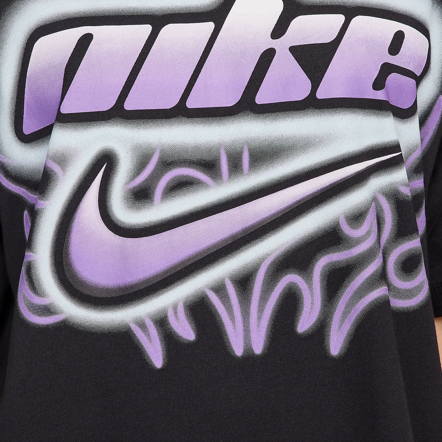 Nike oficial 2024 nueva ropa deportiva estampada para mujer transpirable manga corta FZ1147-010