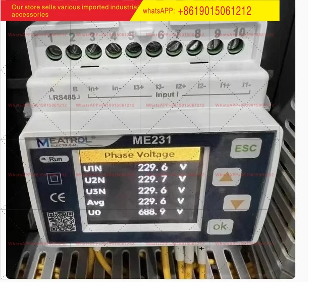brand new Guided Rail Meter Me231 Directly Supports Rogowski Coil Current Transformers Without Roche Coils